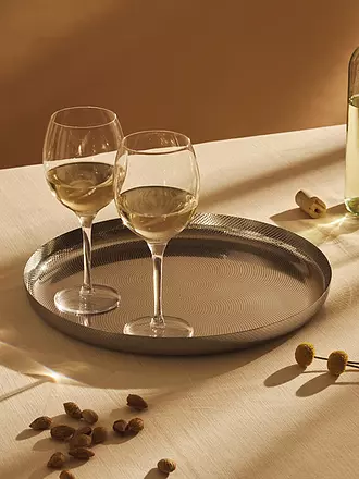 ALESSI | Bandeja con estructura en relieve de 35 cm de acero inoxidable |